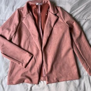 Mauve Blazer and Shorts Set